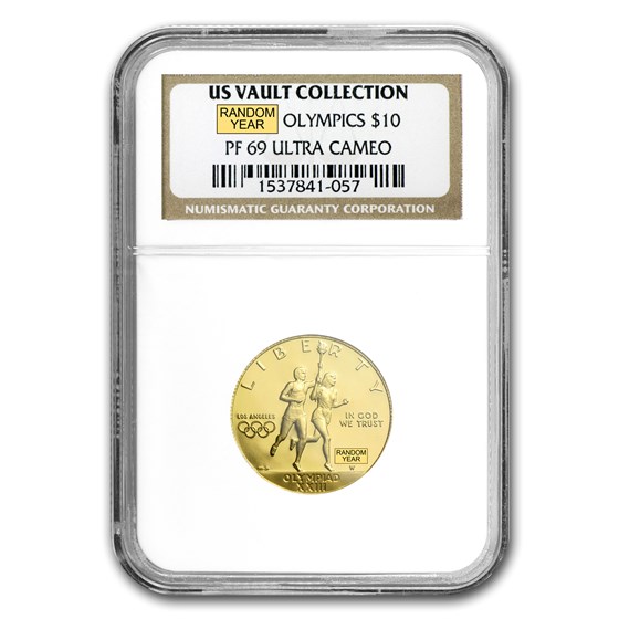 U.S. Mint Gold $10 Commem MS & PF-69 NGC/PCGS