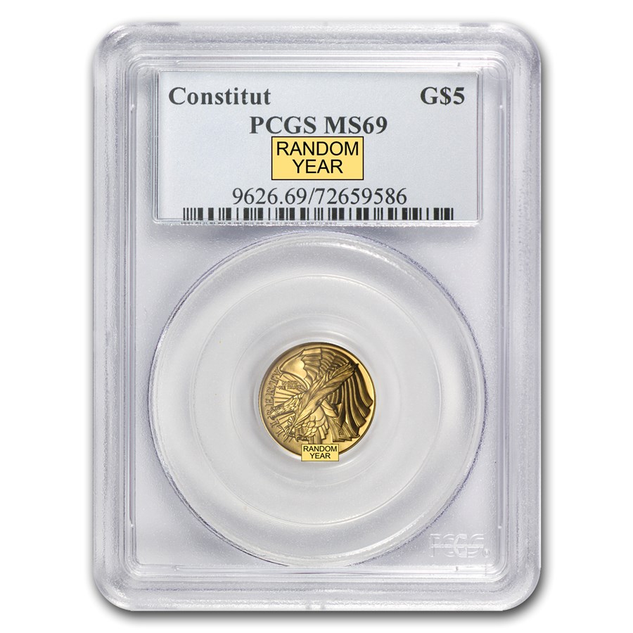 U.S. Mint Gold $5 Commem MS & PF-69 PCGS & NGC (Random)