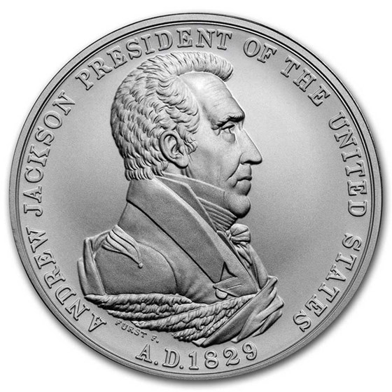 U.S. Mint Silver Andrew Jackson Presidential Medal U.S. Mint Silver Andrew Jackson Presidential Medal