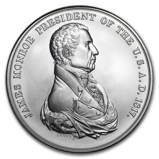 U.S. Mint Silver James Monroe Presidential Medal U.S. Mint Silver James Monroe Presidential Medal