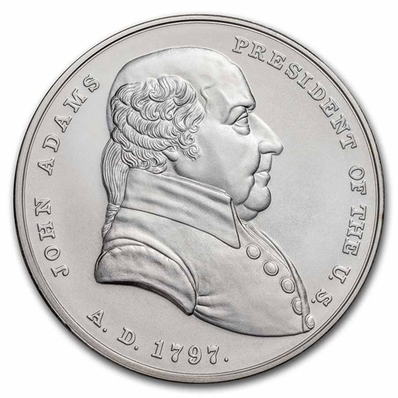 U.S. Mint Silver John Adams Presidential Medal (Capsule Only)