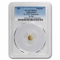 Buy (Undated) India-Dutch Gold Fanam MS-63 PCGS (Fr-1517) | APMEX