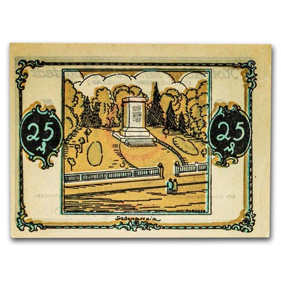 (Undated) Notgeld Tangstedt 25 Pfennig CU (White/Tan/Lt Green) (Undated) Notgeld Tangstedt 25 Pfennig CU (White/Tan/Lt Green)