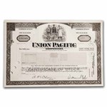 Union Pacific Corporation Stock Certificate - Set of 3