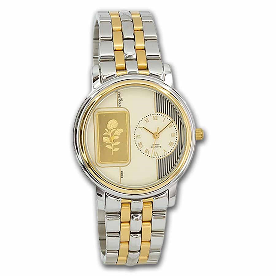 Unisex 1 gram Gold PAMP Rosa Two-Tone Watch