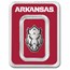 University of Arkansas 1 oz Silver Colorized Bar (in TEP)