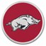 University of Arkansas 1 oz Silver Colorized Round (in TEP)