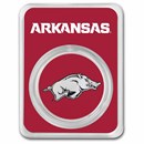 University of Arkansas 1 oz Silver Colorized Round (in TEP)