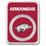 University of Arkansas 1 oz Silver Colorized Round (in TEP)