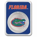 University of Florida 1 oz Silver Colorized Round (in TEP)
