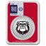 University of Georgia 1 oz Silver Colorized Round (in TEP)