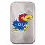 University of Kansas 1 oz Silver Colorized Bar (in TEP)