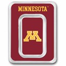 University of Minnesota 1 oz Silver Colorized Bar (in TEP)