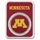 University of Minnesota 1 oz Silver Colorized Round (in TEP)