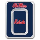 University of Mississippi 1 oz Silver Colorized Bar (in TEP)