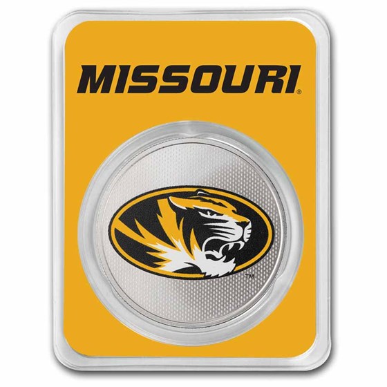 University of Missouri 1 oz Silver Colorized Round (in TEP)
