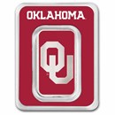 University of Oklahoma 1 oz Silver Colorized Bar (in TEP)