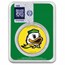 University of Oregon 1 oz Silver Colorized Round (in TEP)