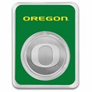 University of Oregon 1 oz Silver Round (in TEP)