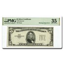 Unknown Year $5.00 Silver Certificate VF-35 PMG (Fr#Unknown)