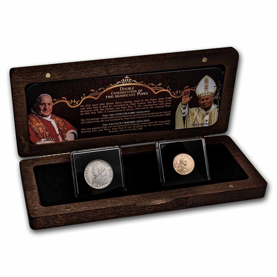 Vatican City Double Canonization 2-Coin Set BU