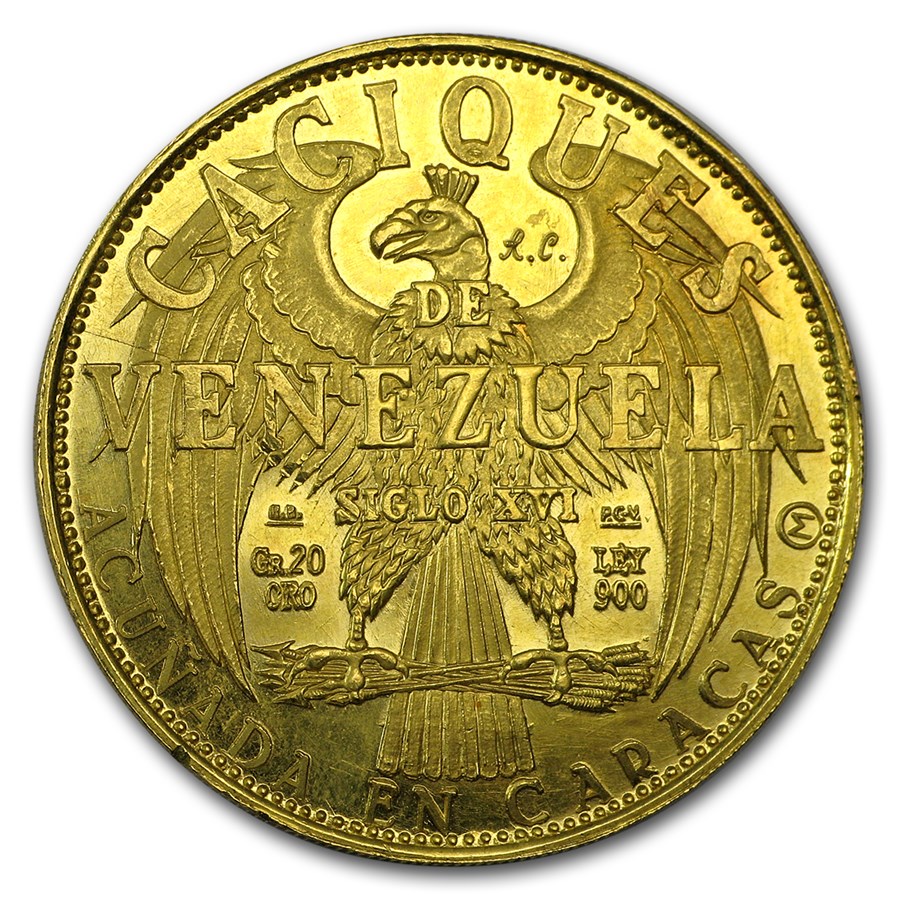 Venezuela Gold 20 Gramos AU/BU (Random)