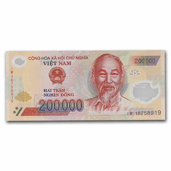 Vietnam 200,000 Dong Banknote Unc