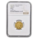 Visigoths Gold Tremissis Sisebut (612-621 AD) MS-65 NGC