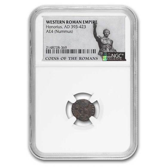 Western Roman AE Nummus Honorius (393-423 AD) NGC (Random Coin) Western Roman AE Nummus Honorius (393-423 AD) NGC (Random Coin)