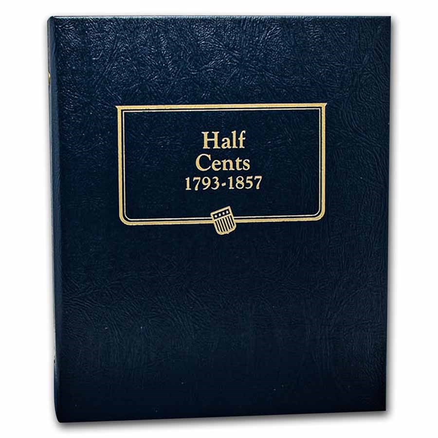 Whitman Coin Album #9109 - Half Cents 1793-1857