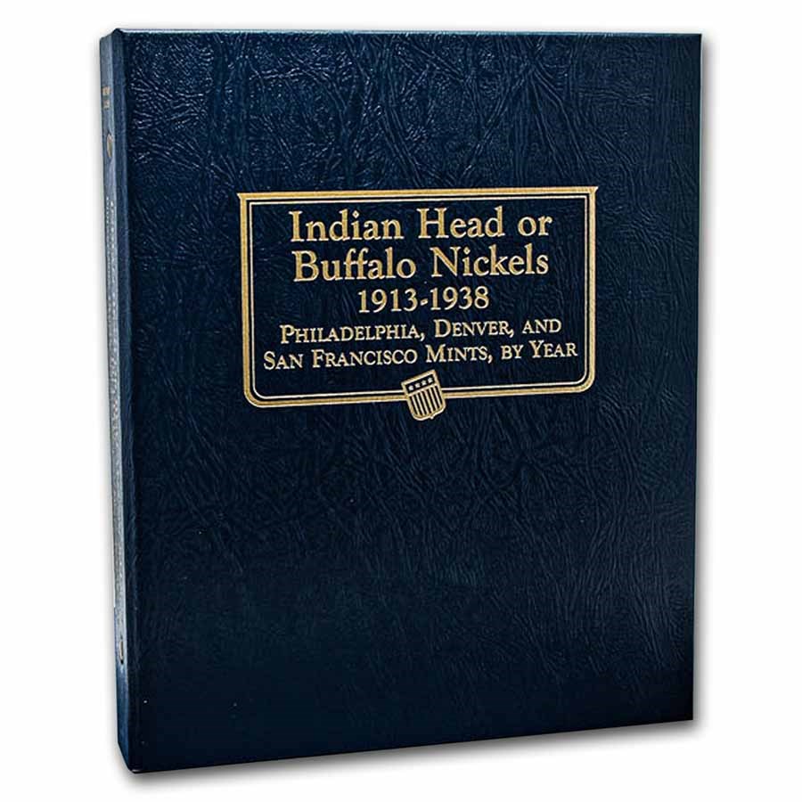 Whitman Coin Album #9115 - Buffalo Nickels 1913-1938