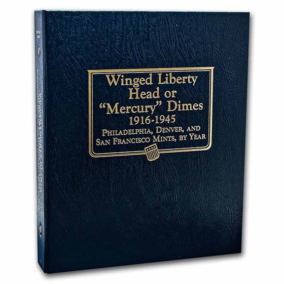 Whitman Coin Album #9118 - Mercury Dimes 1916-1945