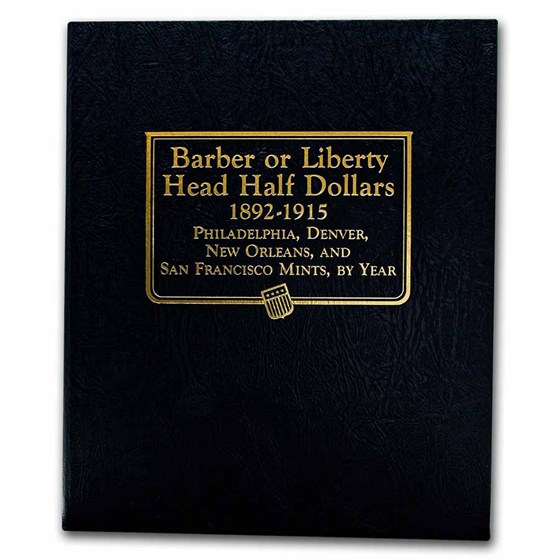 Whitman Coin Album #9124 - Barber Half Dollars 1892-1916
