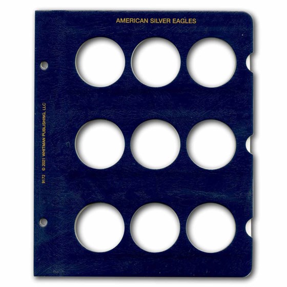 Whitman Coin Page - Silver Eagle (9 Openings) Whitman Coin Page - Silver Eagle (9 Openings)