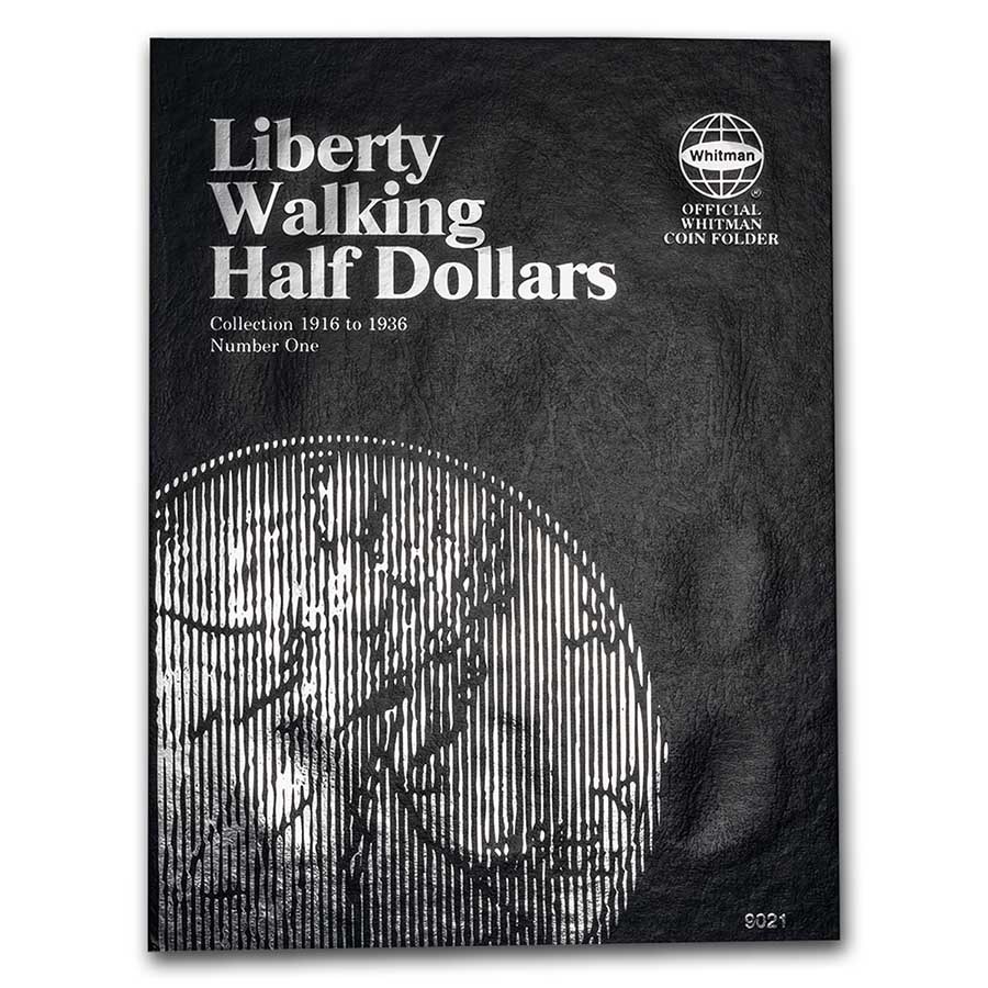 Whitman Folder #9021 - Liberty Walking Half Dollars #1 -1916-1936