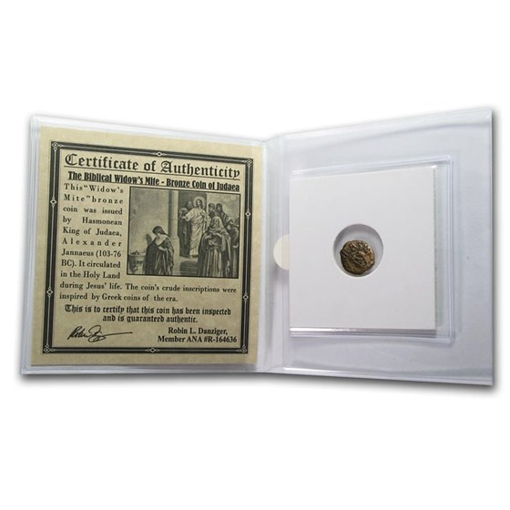 Widow's Mite In Standard Folder (103-76 BC) Widow's Mite In Standard Folder (103-76 BC)
