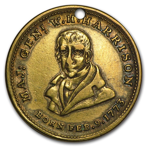 William Henry Harrison 1840 Presidential Campaign Token William Henry Harrison 1840 Presidential Campaign Token
