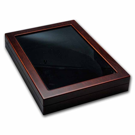 Buy Wooden Box Glass-Top Presentation Box - Extra Large Slab (NGC) | APMEX