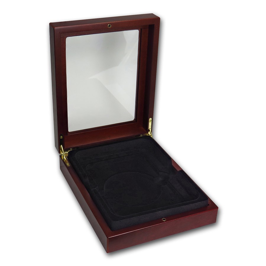 Buy Wooden Box Glass-Top Presentation Box - Large Slab (NGC) | APMEX