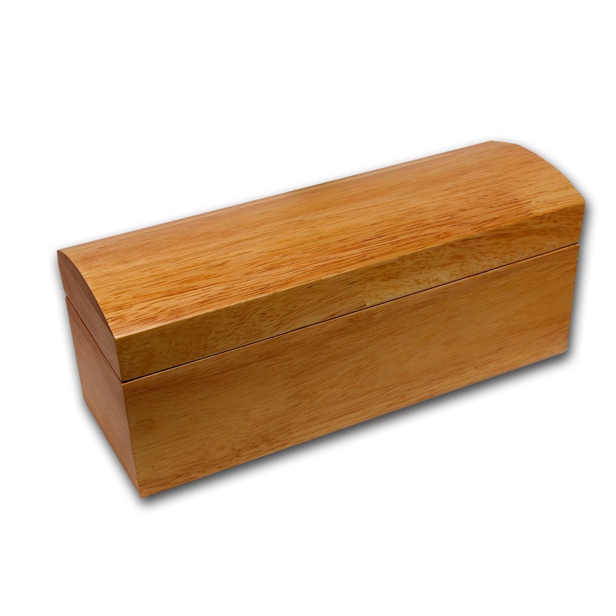 Wooden Slab Natural Wood Storage Box - Twenty Slabs (PCGS or NGC)