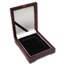 Wooden Slab Storage Box - Single Slab (Dark Mahogany)