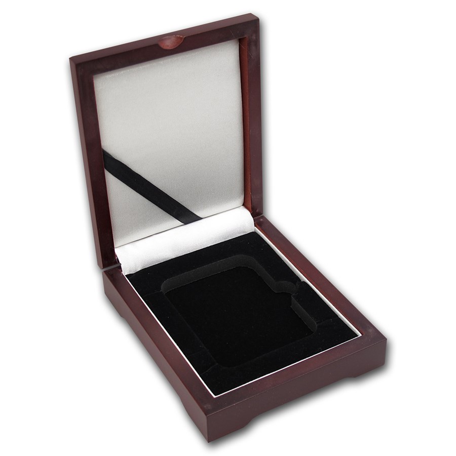 Wooden Slab Storage Box - Single Slab (Dark Mahogany)