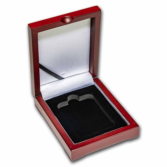 Single Device Slab Box Buy Wooden Slab Storage Box - Single Slab (Sedona Red) | APMEX