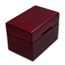 Wooden Slab Storage Box - Ten Slab (Dark Mahogany)