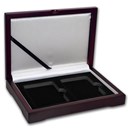 Wooden Slab Storage Box - Two Slab (Dark Mahogany)