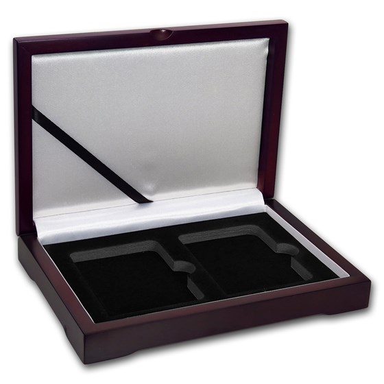 Wooden Slab Storage Box - Two Slab (Dark Mahogany) Wooden Slab Storage Box - Two Slab (Dark Mahogany)