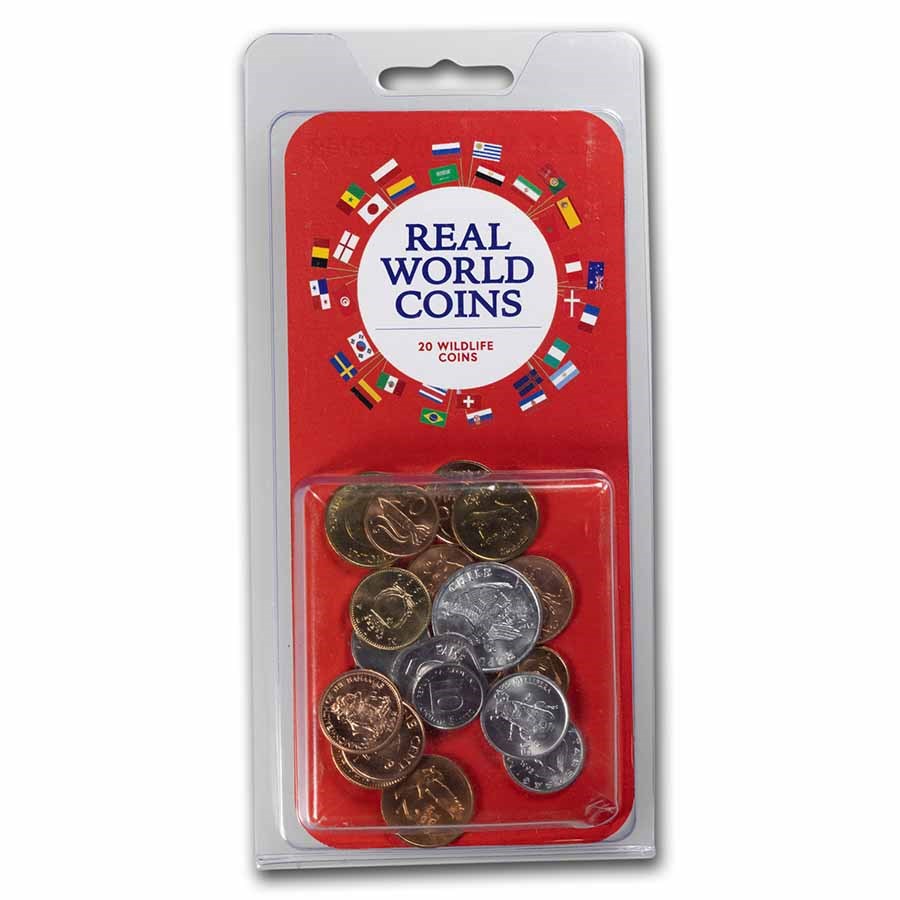 World Set 20-Coins Wildlife