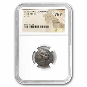 Buy 264-241 BC Zeugitana, Carthage AE26 Ch F NGC | APMEX